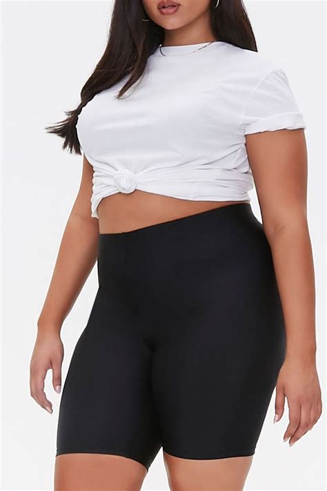 Plus Size High Rise Biker Shorts Forever 21 Plus Size Outfits Plus