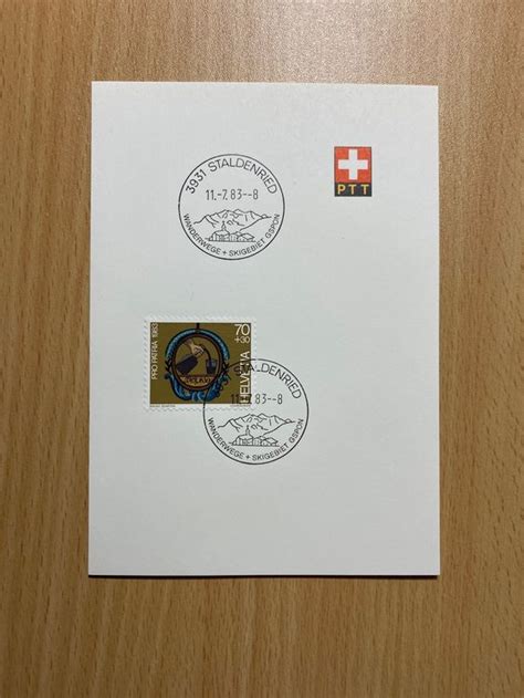 3931 Staldenried K Stempel auf PTT Bögli 1983 Kaufen auf Ricardo