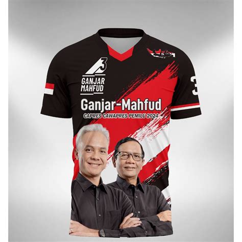 Jual Kaos Jersey Pilpres Ganjar Mahfud Md Capres Cawapres Pemilu