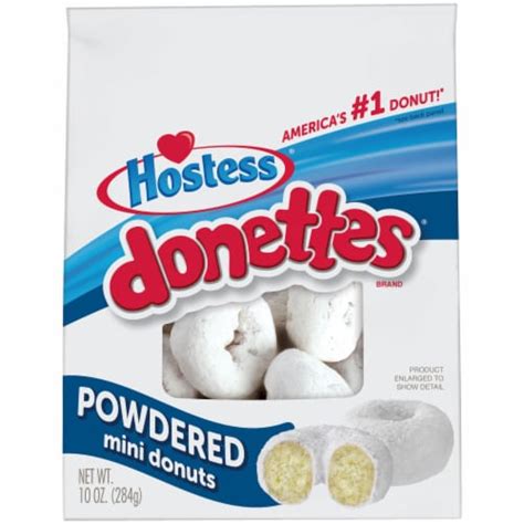 Hostess Powdered Donettes Bag Sugar Mini Donuts 10 Oz Ralphs