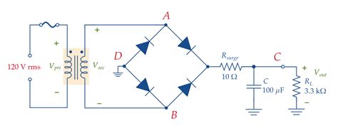 Determine The Peak To Peak Ripple And Dc Output Voltages T Quizlet