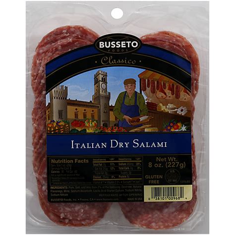 Busseto Salami, Italian Dry 8 Oz | Brats & Sausages | Foodtown