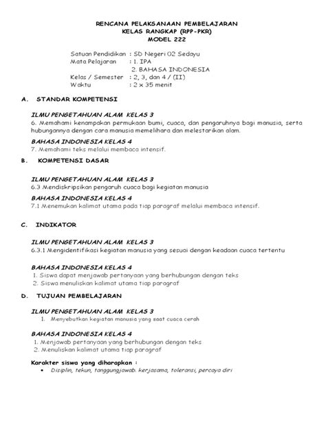 Contoh Rpp Model 221 Pdf