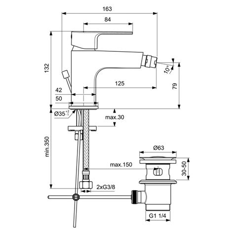 Ideal Standard BC691AA CERAFINE D Miscelatore Monocomando Bidet Con