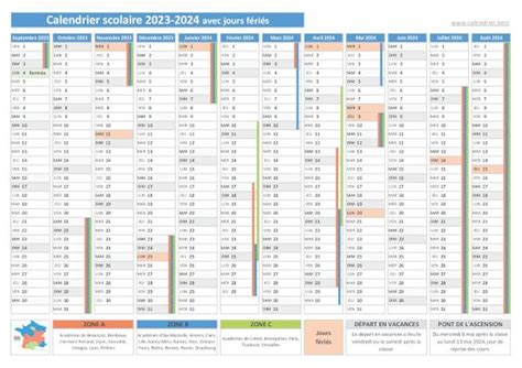 Calendrier Scolaire Pdf Informacionpublica Svet Gob Gt