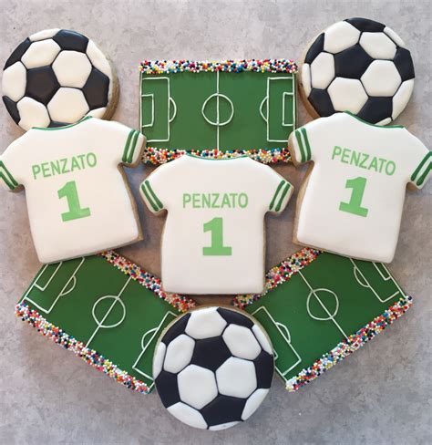 Soccer Cookies Decorated Soccer Cookies Soccer Birthday Cakes