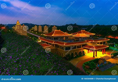 Scenic View Of Fo Guang Shan Buddha Memorial Center In Kaohsiung Taiwan