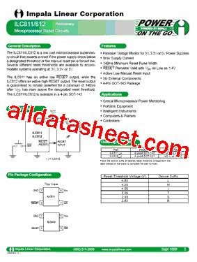 Ilc Datasheet Pdf Impala Linear Corporation