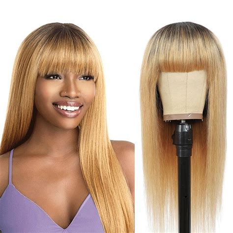 Celebrity Honey Blonde Ombre Bang Wig Blog Knak Jp