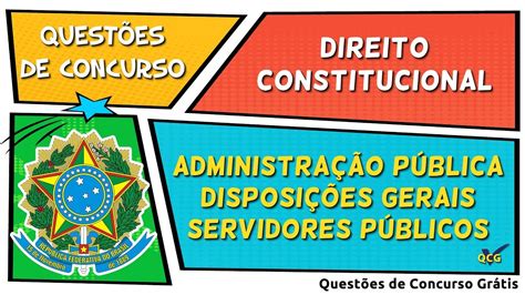 Questões De Direito Constitucional Sobre Administração Pública Youtube