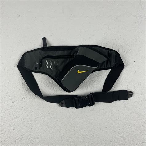Vintage Nike cross body bag yellow swoosh with cup... - Depop