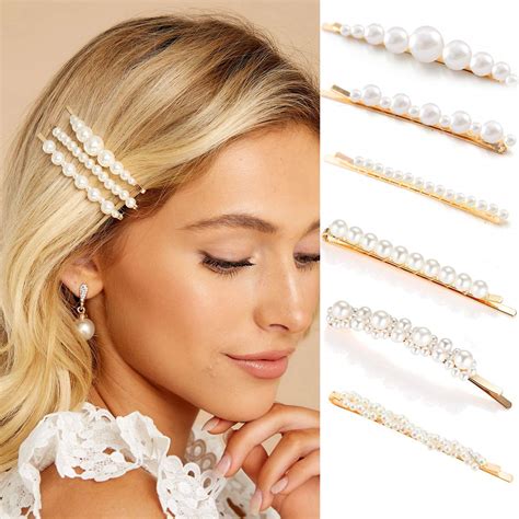 Women Women Bride Flower Headwear Rhinestone Barrette Crystal Hair Clip