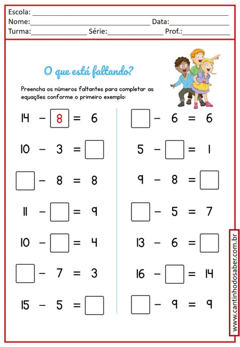 Atividades De Matem Tica Para Educa O Infantil De Anos Mergulhe