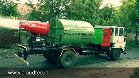 Cloud Tech Truck Mounted Fog Cannon Dust Suppression System Youtube