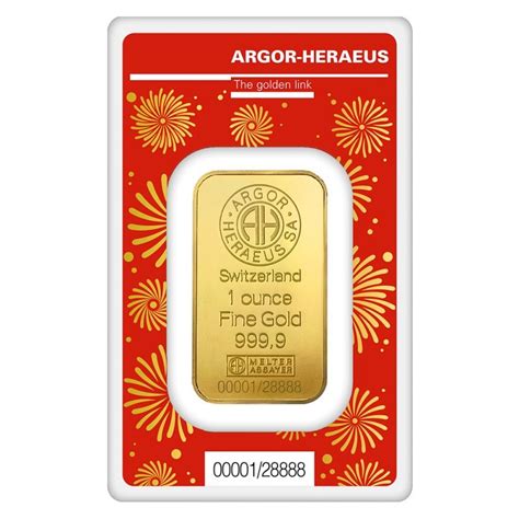 1 oz Rok Smoka Złota Sztabka Argor Heraeus 2024 Gold Invest 24