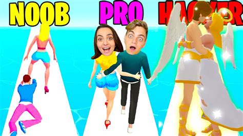 Noob Vs Pro Vs Hacker Su Bestie Wars Run 3d Bacia Il Fidanzato Per