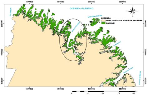 Localiza O Da Ba A De Turia U Na Costa Ocidental Maranhense