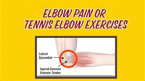 Physical Therapy Tennis Elbow Exercises Youtube