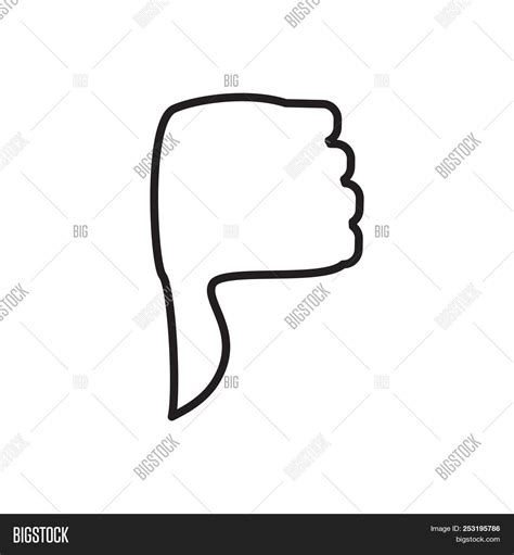 Hand Thumb Down Icon Image Photo Free Trial Bigstock