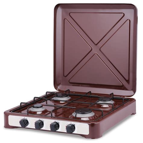 ᐉ Плита настольная газовая Harlem O400-BROWN 5850 Вт 4 конфорки ...