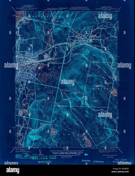 Massachusetts Usgs Historical Topo Map Ma Pittsfield East 352066 1947