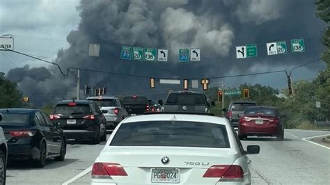 Biolab Plant Fire More Than 90k Sheltering In Place In Georgia As Strong Chemical Smell