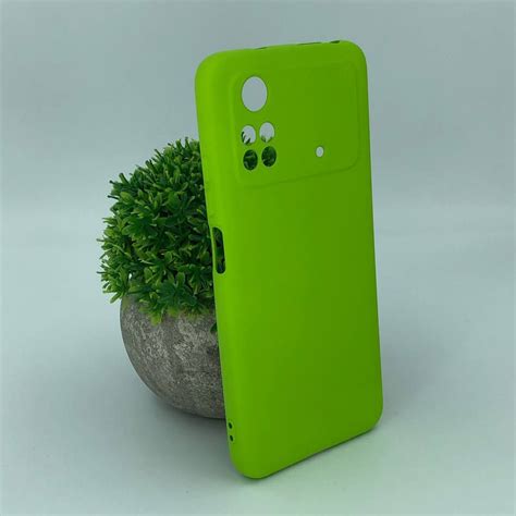 Силиконовый чехол с Soft-touch покрытием для Xiaomi Poco M4 Pro 4G ...