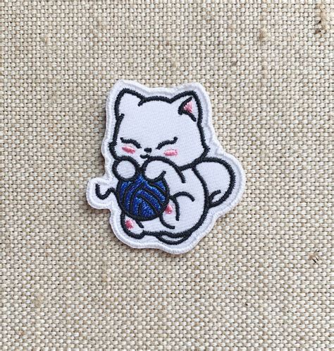 Cat Iron On Patch 1 Pc Cat Patches Patches For Jacket Sew On Etsy