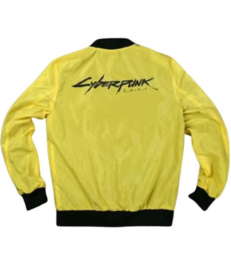 Cyberpunk 2077 Yellow Bomber Parachute Jacket