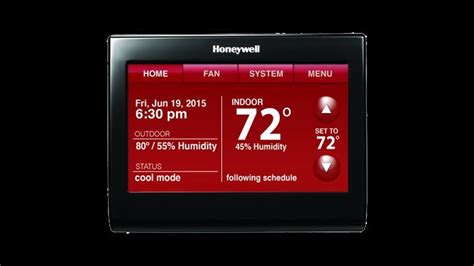 Honeywell Wifi 9000 Smart Thermostat Youtube