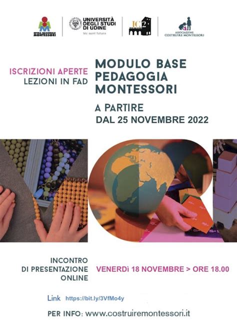 Presentazione Modulo Pedagogia Montessori Opera Nazionale Montessori