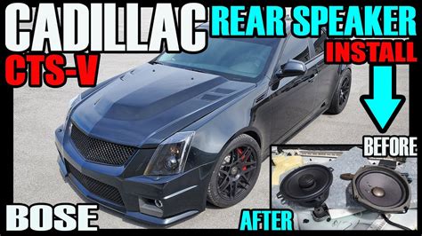 Cadillac Cts V Cts Rear Speaker Upgrade And Install With Bose Youtube