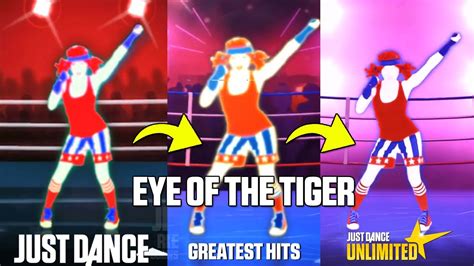 JUST DANCE COMPARISON - EYE OF THE TIGER | Survivor - YouTube