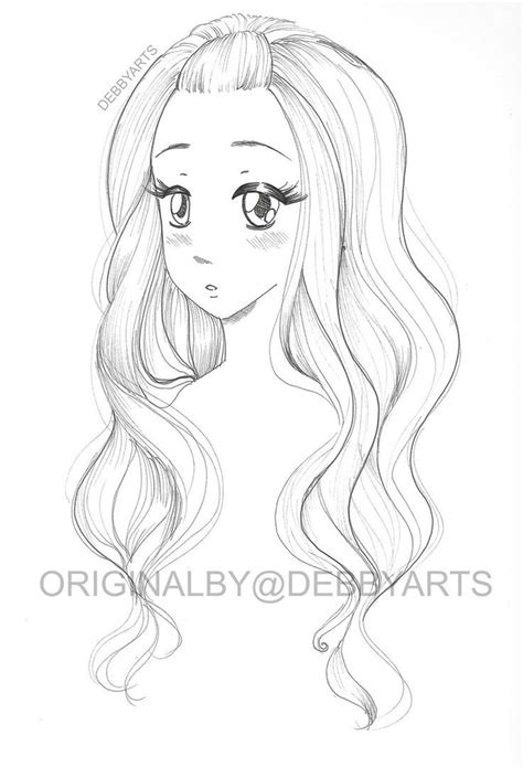 Hair Colouring Drawing - Free Download!!! | Colorful drawings, Drawings ...