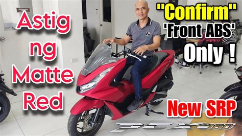 Honda Pcx Abs Matte Red Color Specs Price At Installment