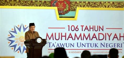 Wapres Jk Raih Award Di Milad Muhammadiyah 106 Tahun