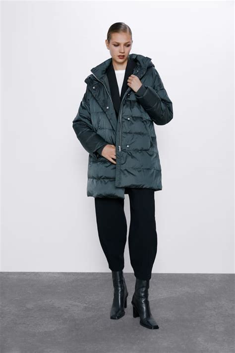 Zara Hooded Down Puffer Jacket Winter Coat And Jacket Trends To Try