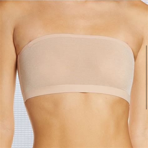 SKIMS Intimates Sleepwear Skims Powermesh Sheer Bandeau Bra Nude