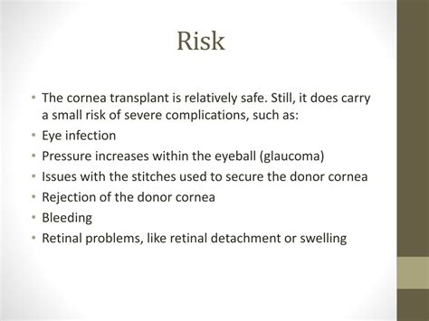 Ppt Cornea Transplant Procedure Powerpoint Presentation Free Download Id11220071