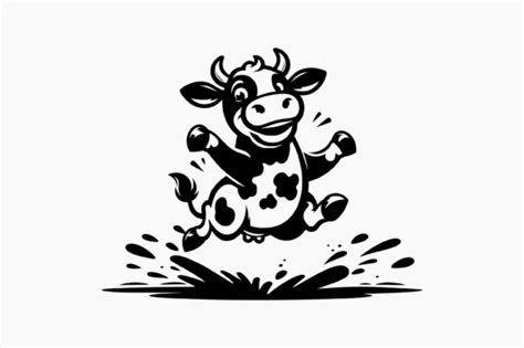 Cow Jumping Graphic By Berridesign Creative Fabrica