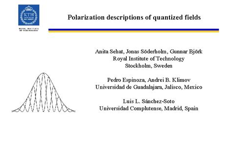 Polarization Descriptions Of Quantized Fields Anita Sehat Jonas