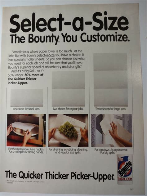 Bounty Paper Towels Ad