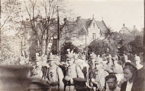 1915 Photo Of Ww1 German Jaeger Soldiers Wearing Shako Ebay