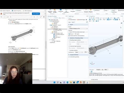 Stresses And Strains In A Wrench Comsol Tutorial Youtube