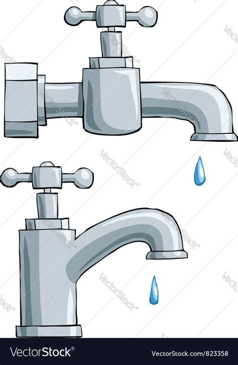 Faucet Royalty Free Vector Image Vectorstock