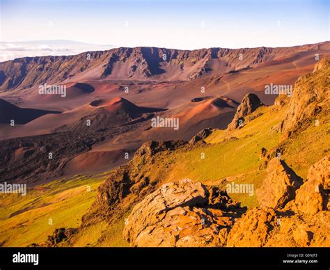 Volcano Haleakala Maui Stock Photo - Alamy