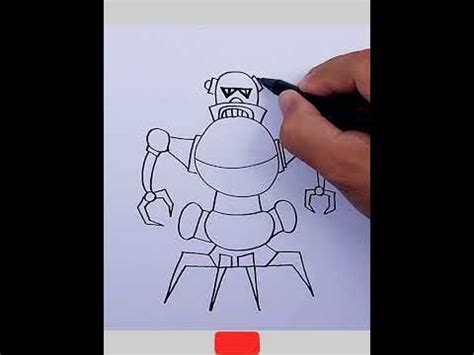 How To Draw Robot Step By Step Cara Menggambar Robot Shorts Robot