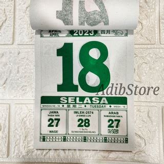 Jual KALENDER HARIAN BESAR 2023 KALENDER SOBEK BESAR 2023 Shopee