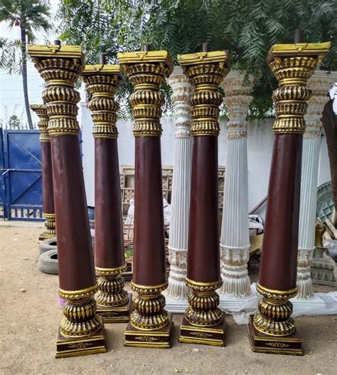 Brown Wedding Fiber Pillar For Decoration At Rs In Nizamabad