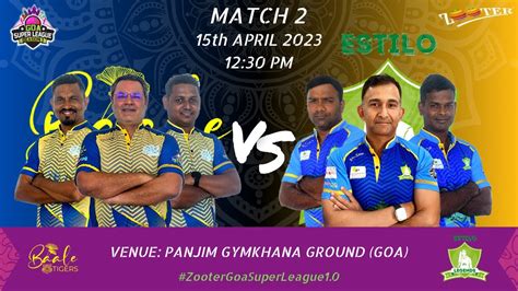 Baale Tigers Vs Estilo Legends Match Goa Super League Season